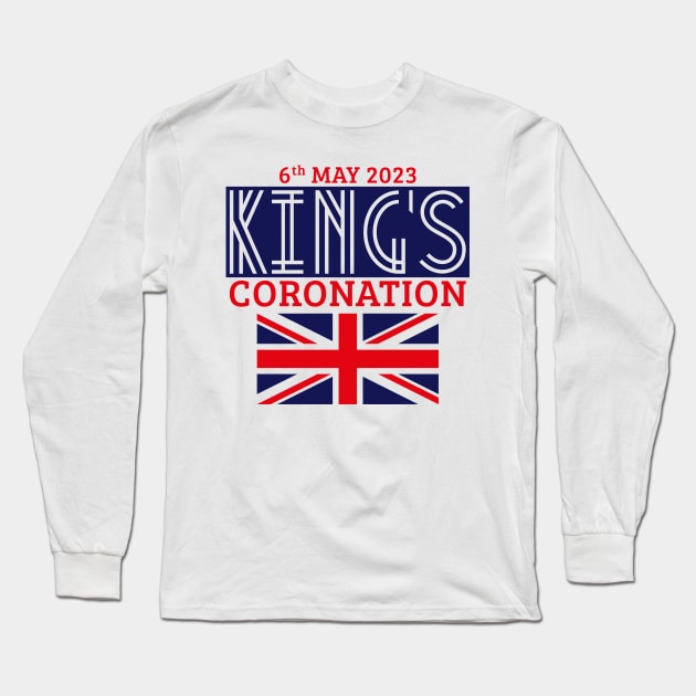 King’s Coronation, 6th May 2023 (Navy) Long Sleeve T-Shirt by MrFaulbaum